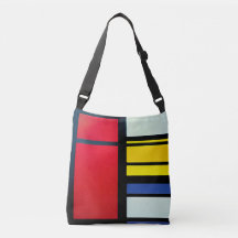 Piet Mondrian Inspired Abstrakt Kor-Body Tote