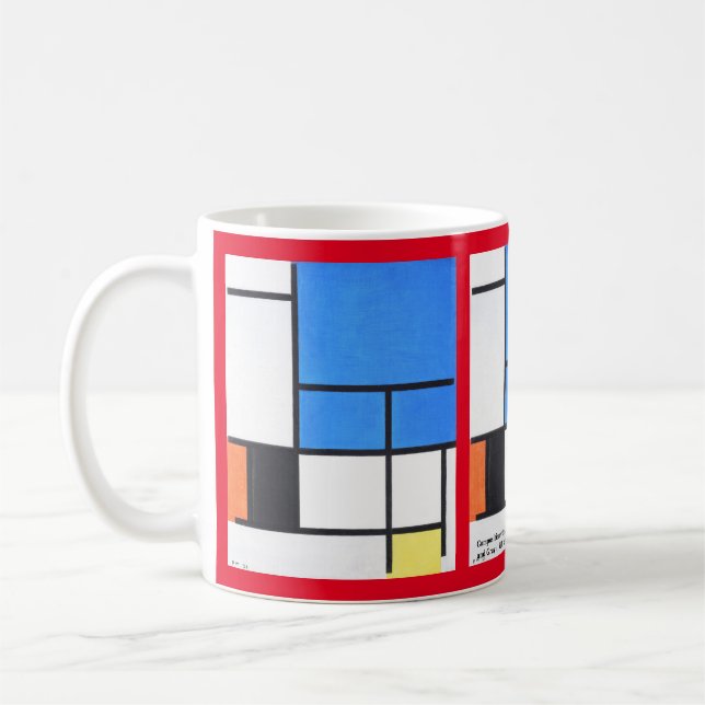 Piet Mondrian Kaffemugg (Vänster)
