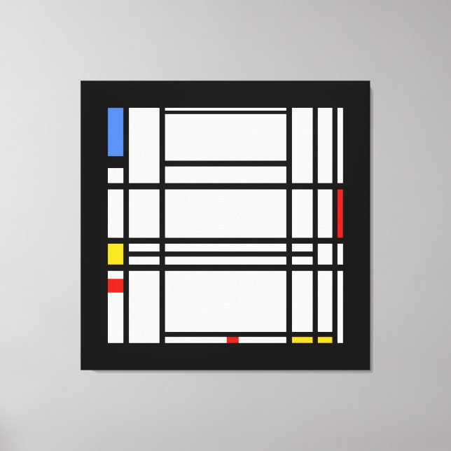 Piet Mondrian, Komposition 10 Canvastryck (Framsida)