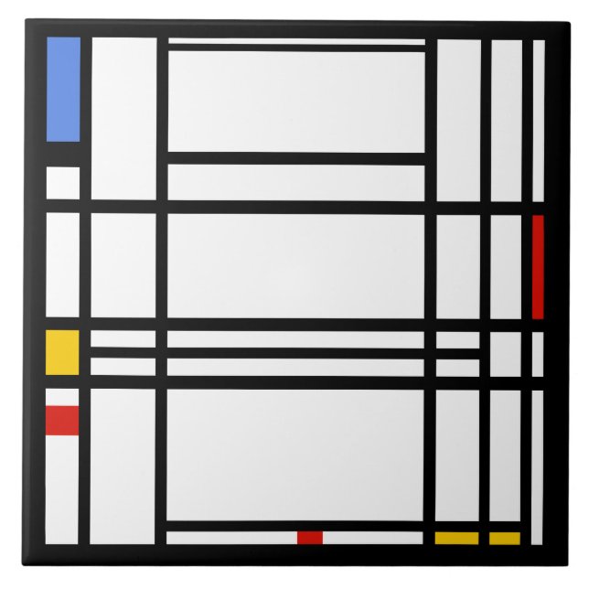 Piet Mondrian, Komposition 10 Kakelplatta (Framsidan)