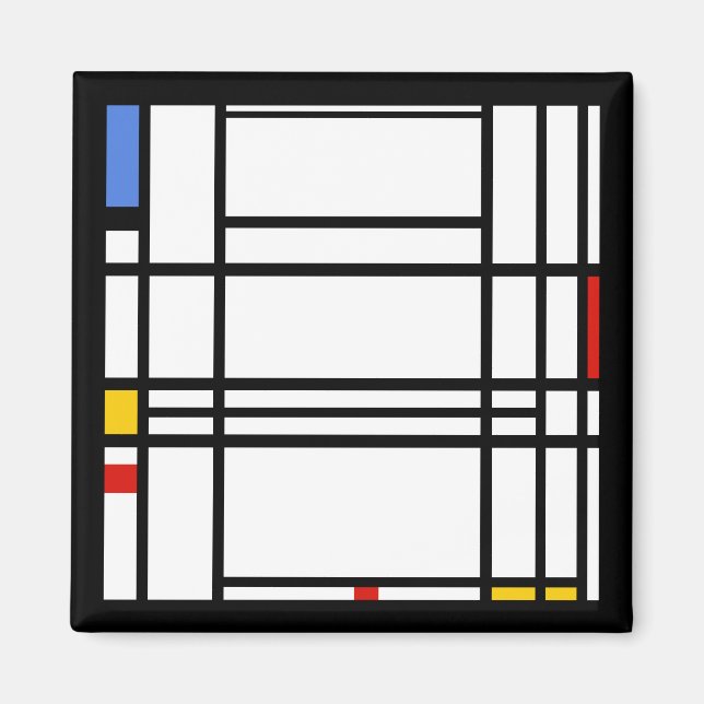 Piet Mondrian, Komposition 10 Magnet (Framsidan)