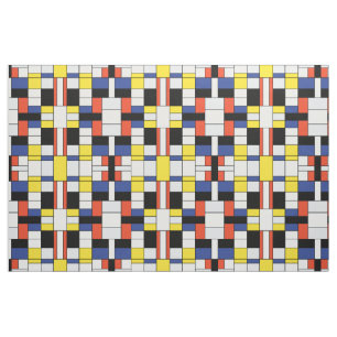 Piet Mondrian Komposition A - Abstrakt Modern Kons Tyg