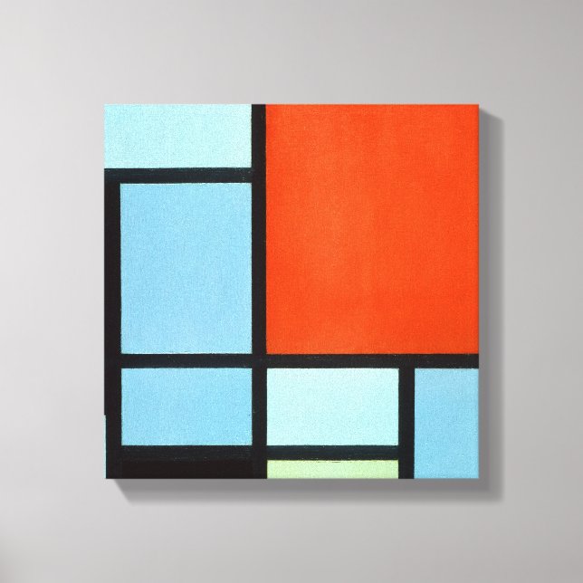 Piet Mondrian Komposition Canvastryck (Framsida)