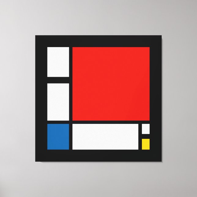 Piet Mondrian, Komposition ii Canvastryck (Framsida)