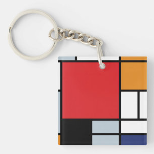 Piet Mondrian - Komposition med stor röd plan
