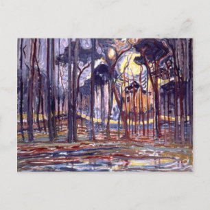 Piet Mondrian-målning, Forest Vykort