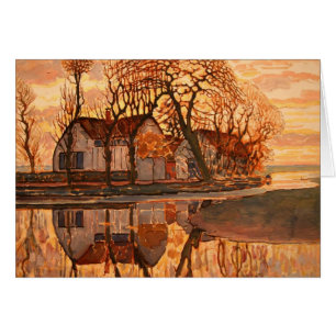 Piet Mondrian Modern Art Hälsningskort