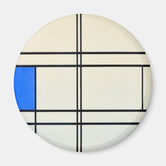 Piet Mondrian Modern Art Magnet (Framsidan)
