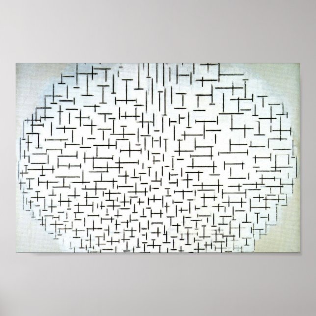 Piet Mondrian Modern Art Poster (Framsidan)