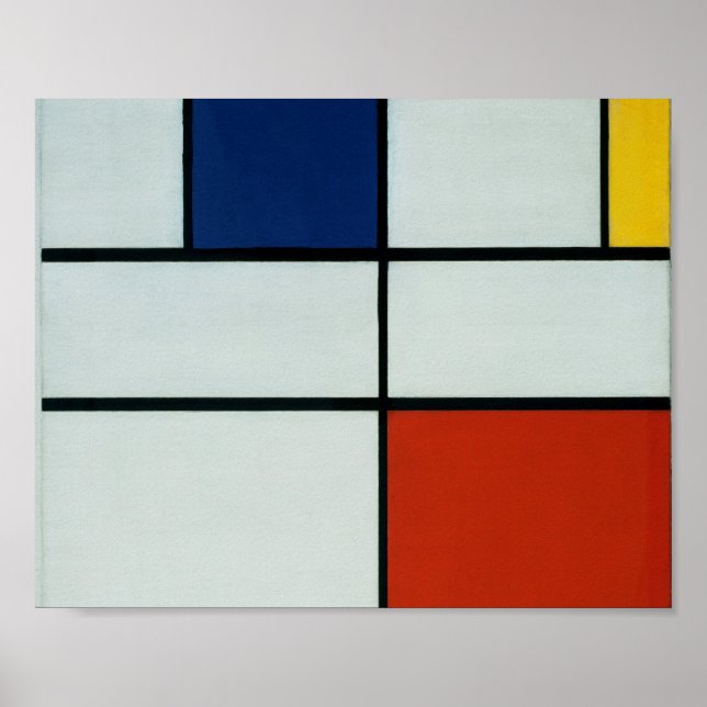 Piet Mondrian Modern Art Poster (Framsidan)