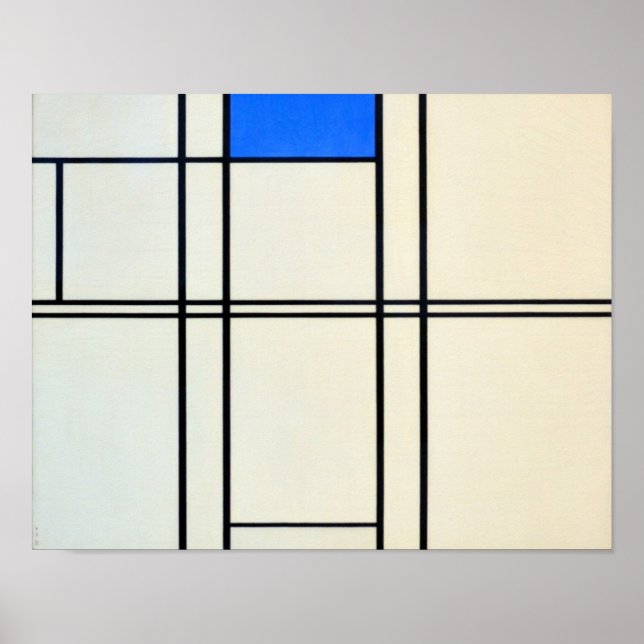 Piet Mondrian Modern Art Poster (Framsidan)