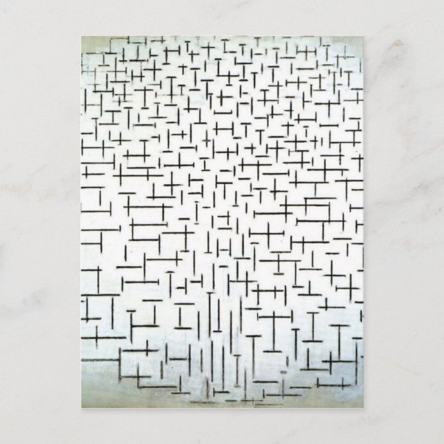 Piet Mondrian Modern Art Vykort (Framsida)