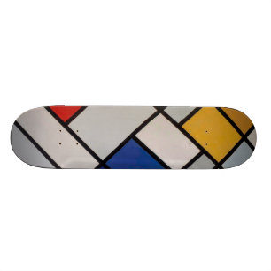 Piet Mondrian modern konst Skateboard Bräda 19,5 Cm