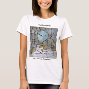 Piet Mondrian Painting Life med Gingerpot T Shirt