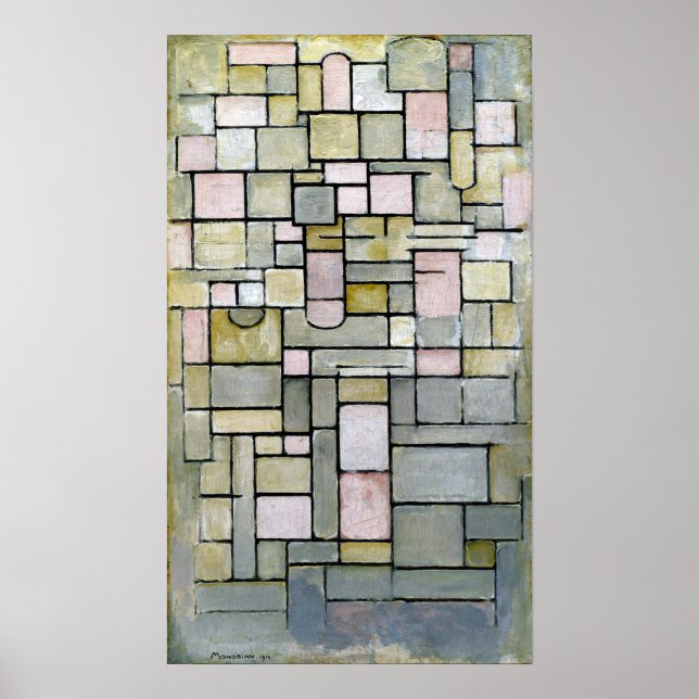 Piet Mondrian-sammansättning 8 Poster (Framsidan)