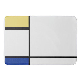 Piet Mondrian - Sammansättning av geometrisk Abstr Badrumsmatta