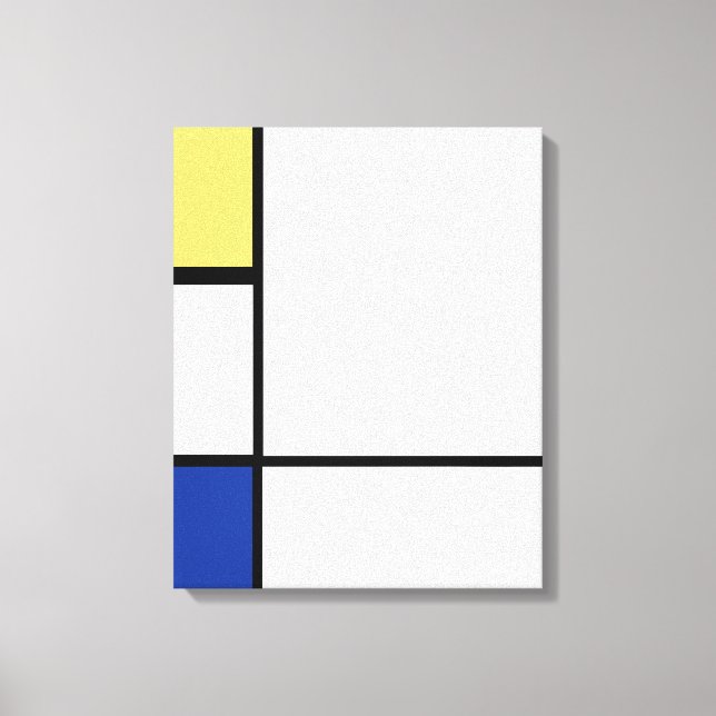 Piet Mondrian - Sammansättning av geometrisk Abstr Canvastryck (Framsida)