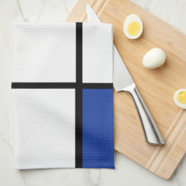 Piet Mondrian - Sammansättning av geometrisk Abstr Kökshandduk
