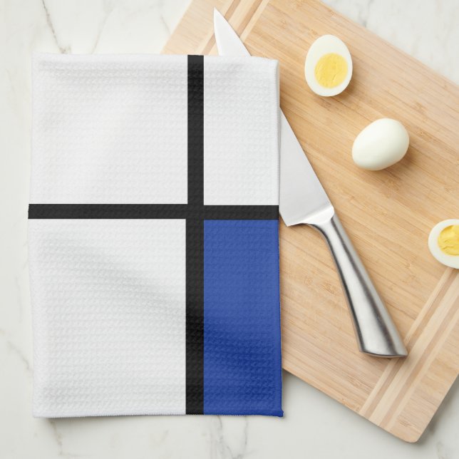 Piet Mondrian - Sammansättning av geometrisk Abstr Kökshandduk (Vikt i Fjärdedel)