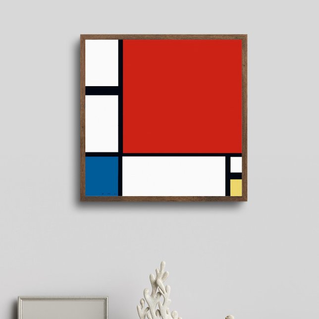Piet Mondrian - Sammansättning av geometrisk Abstr Poster (Skapare uppladdad)