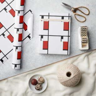 Piet Mondrian - Sammansättning av geometrisk Abstr Presentpapper