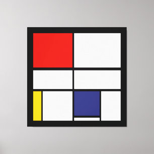 Piet Mondrian, sammansättning C Canvastryck
