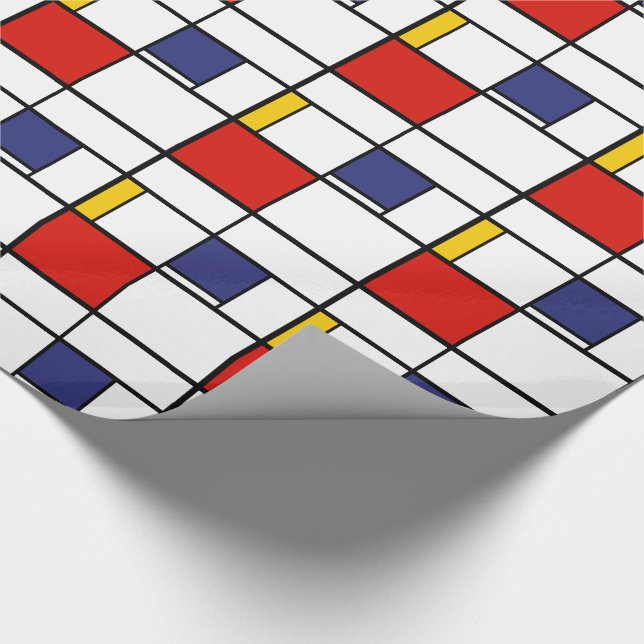 Piet Mondrian, sammansättning C Presentpapper (Hörn)