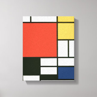 Piet Mondrian - sammansättning Canvastryck