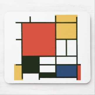 Piet Mondrian - sammansättning Musmatta