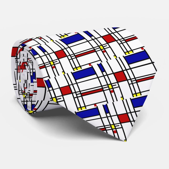 Piet Mondrian, "Sammansättning nr 10" Slips (Rullad)