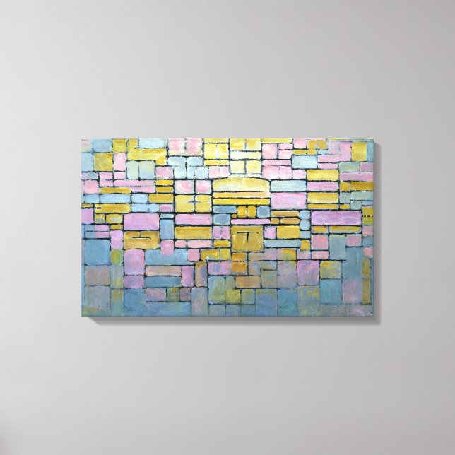 Piet Mondrian-sammansättning nr V Canvastryck (Framsida)