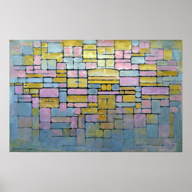 Piet Mondrian-sammansättning nr V Poster (Framsidan)