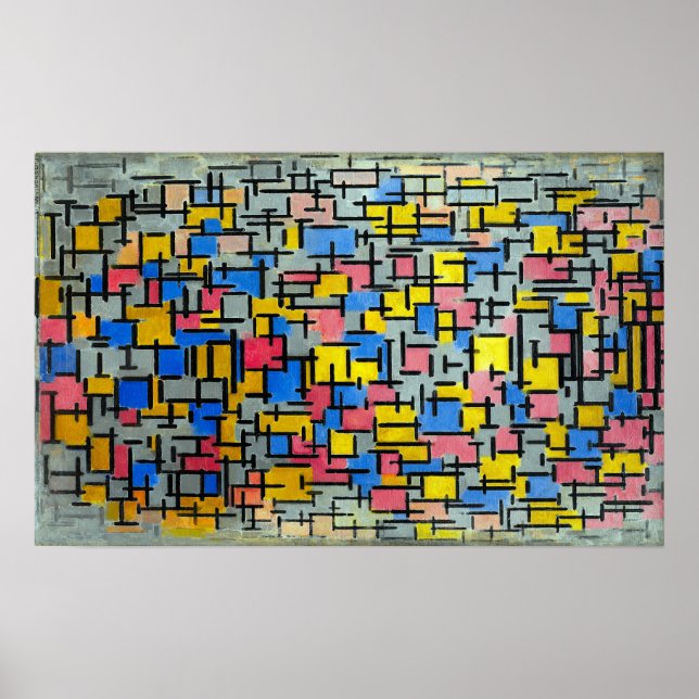 Piet Mondrian-sammansättning Poster (Framsidan)