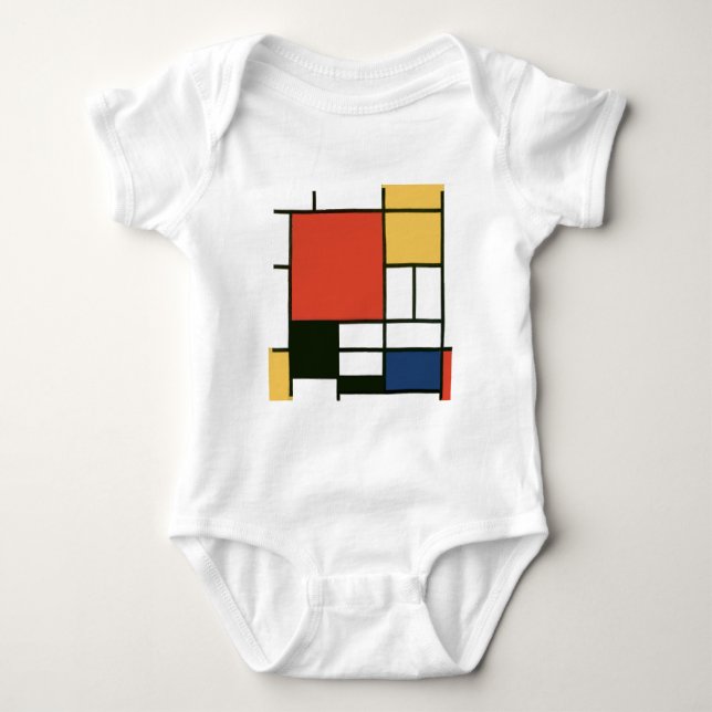 Piet Mondrian - sammansättning T-shirt (Framsida)