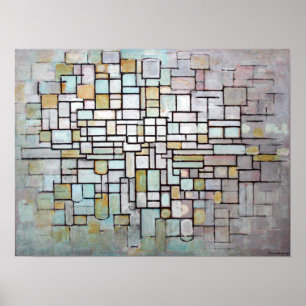 Piet Mondrian sammansättningsnr. II Poster