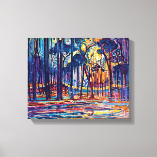 Piet Mondrian - Skog nära Oele Fint konstmålning Canvastryck