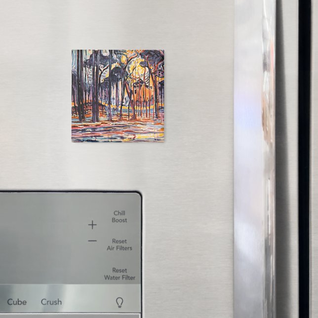 Piet Mondrian, Skog nära Oele, Magnet (In Situ (Fridge))