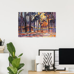 Piet Mondrian, Skog nära Oele, Poster