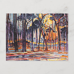 Piet Mondrian, Skog nära Oele, Vykort
