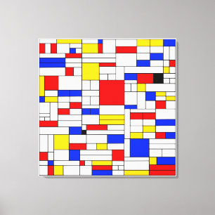 Piet Mondrian Stil Abstrakt Art Canvastryck