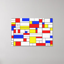 Piet Mondrian stil abstrakt konst Canvastryck