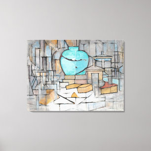 Piet Mondrian stilleben med Gingerpot II Canvastryck