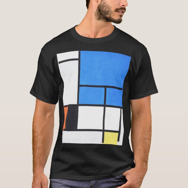 Piet Mondrian T Shirt (Framsida)