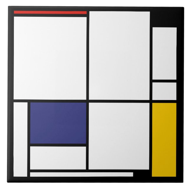 Piet Mondrian, Tableau 1 Kakelplatta (Framsidan)
