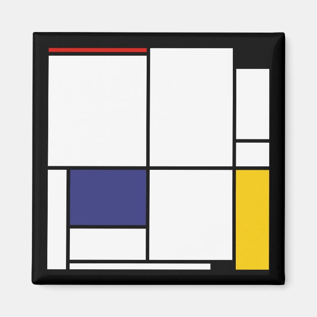 Piet Mondrian, Tableau 1 Magnet (Framsidan)