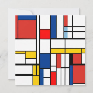 Piet Mondrian Tack Kort