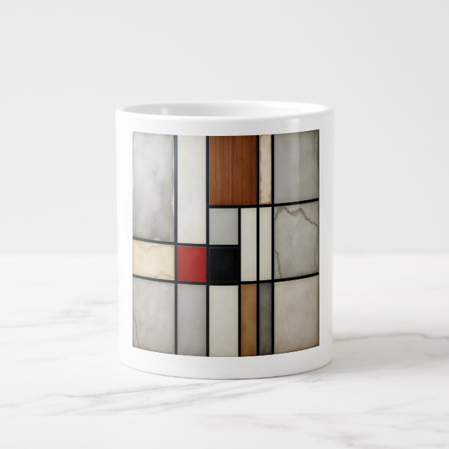 Piet Mondrian Vintage Jumbo Mugg (Framsidan)