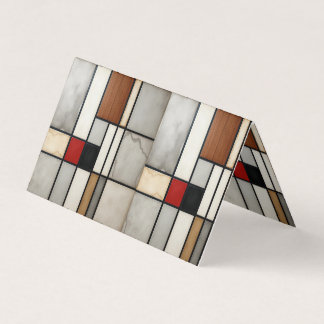 Piet Mondrian Vintage Visitkort