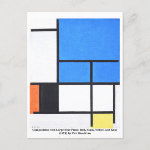 Piet Mondrian Vykort