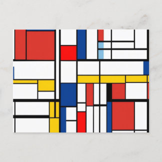 Piet Mondrian Vykort